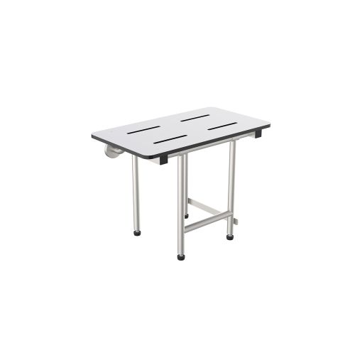 WingIts Rectangular Shower Seat White Phenolic Finish 22 x 15